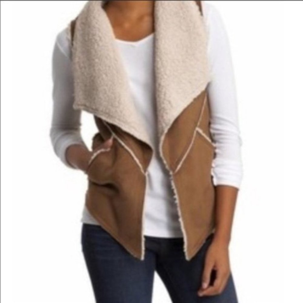 Sanctuary | Women's Sherpa Vest | Tan
